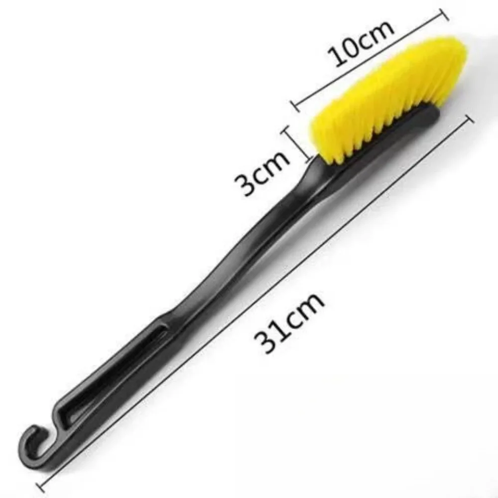 Car Detailing Brush Soft Bristle Wheel and Tire for Gaps Crevices Interior Ergonomic Grip for Easy Use for Car Washing Detailing