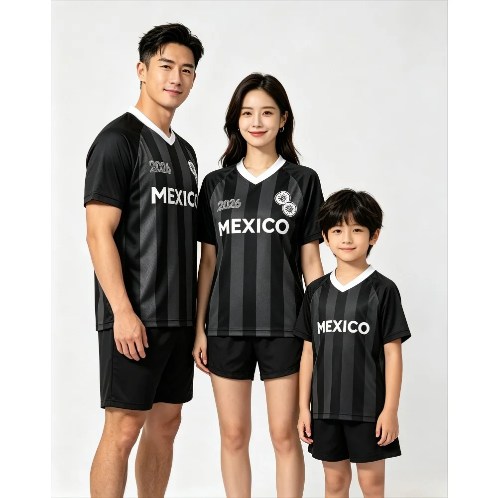 Harry Styles Together Tour 2026 City Soccer Jersey Black Striped V Neck T-shirt Summer Breathable Short Sleeve for Adults & Kids