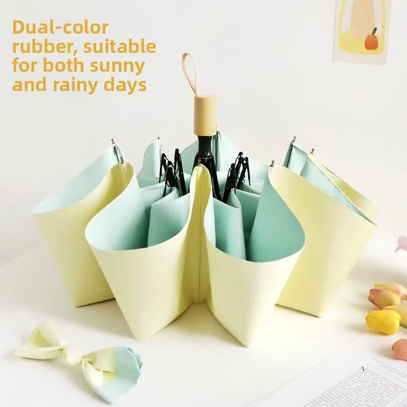

Women's High-End Sun Umbrella UV Protection Gel Sunshade Rainproof Two-season Use Anti-UV Sun Umbrella