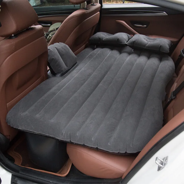 New Arrival Foldable Modern Flocking PVC Inflatable Air Mattress with Electric Pump for Sedan Car