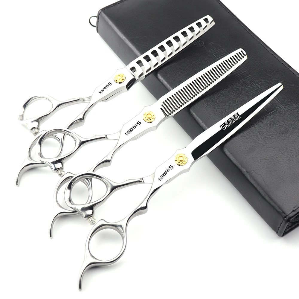 

6.5-inch professional bangs tool for thinning broken hair, cutting teeth, and cutting hair by oneself. Hair clipper set.