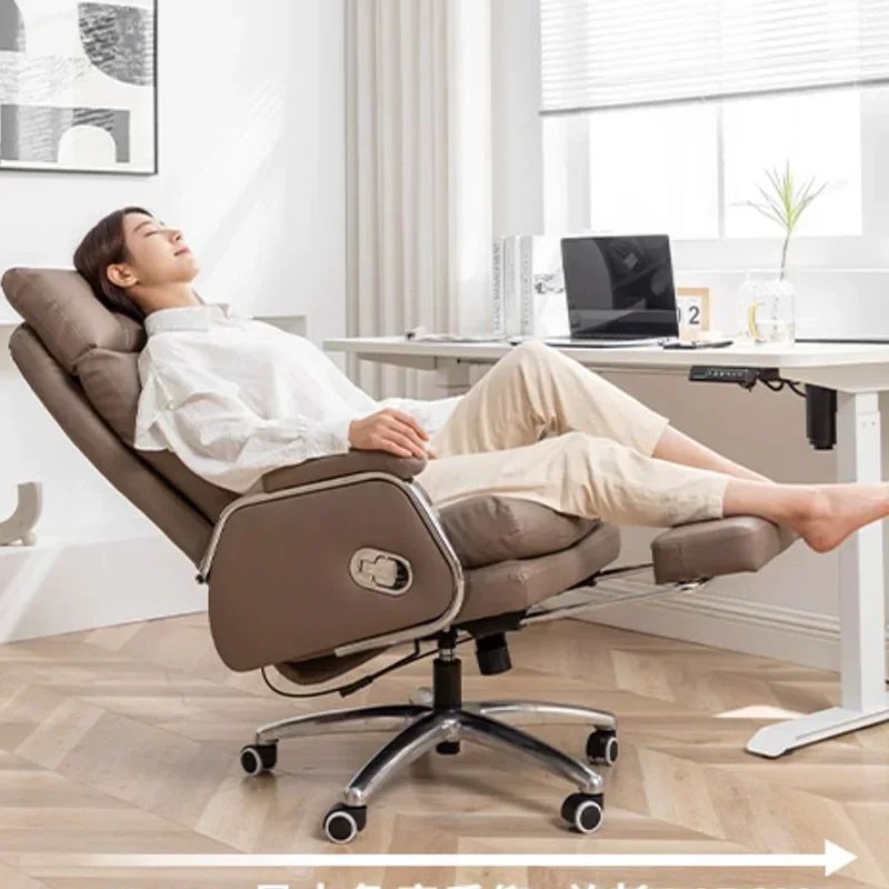 Ergonomic Throne Office Chair Vanity Salon Swivel Study Playseat Office Chair Modern Executive Nordic Taburete Home Furniture