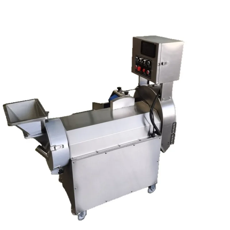 Multifunctional double-head vegetable cutter Hotel canteen Vegetable slicing and dicing machine Commercial vegetable cutter
