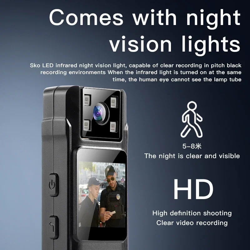 새로운 1080P WiFi 미니 카메라 - 야간 투시 기능, 동작 감지 DVR, 가정용 루프 녹화 기능을 갖춘 휴대용 바디 착용 카메라