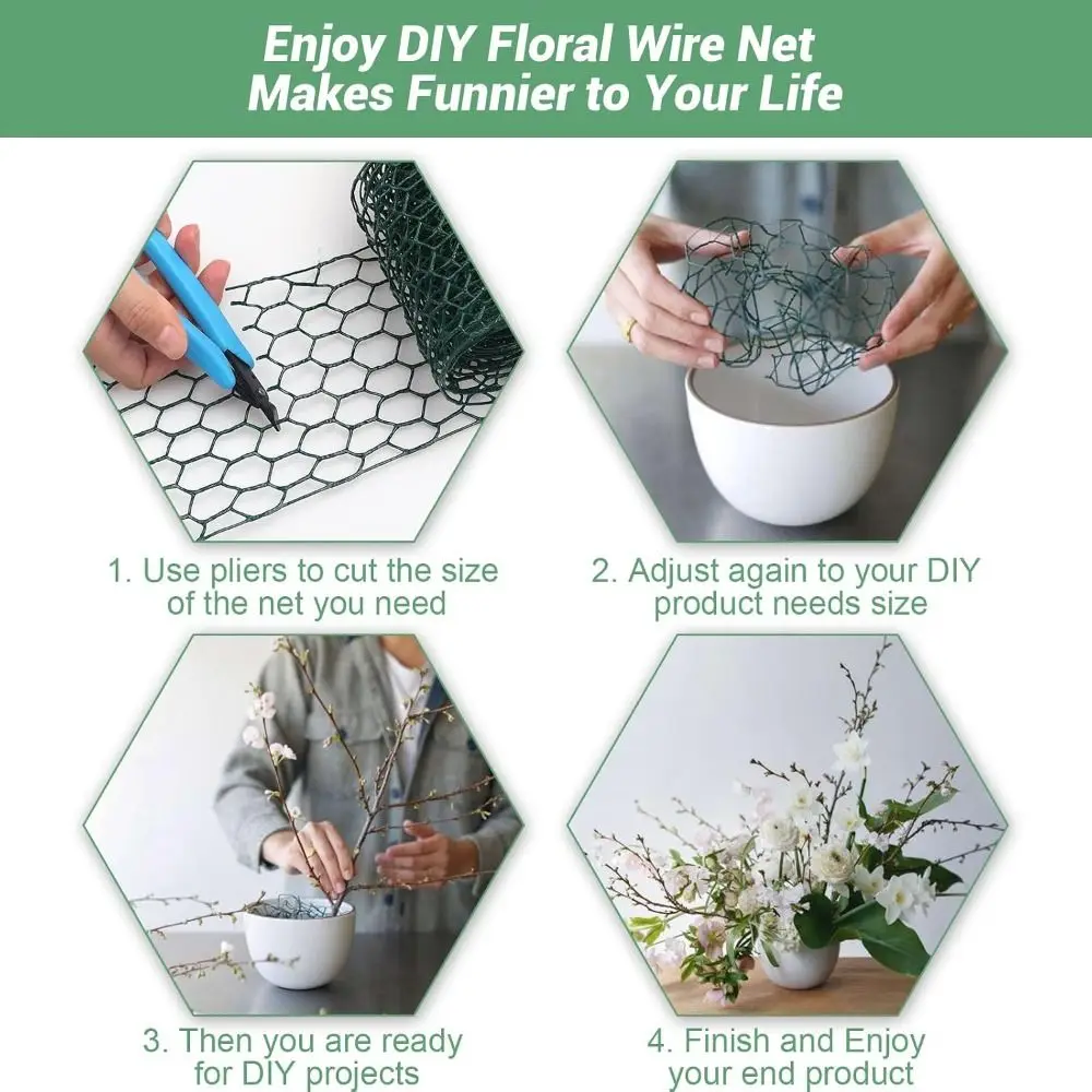 Professional Rust-Resistant Hexagonal Mesh Flexible Versatile Garden Netting Durable Chicken Wire Netting Garden