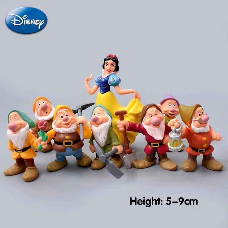 Afbeelding 3: Disney Sneeuwwit En De Zeven Dwergen Kawaii Anime Figuur Model Poppen Desktop Taart Trouwfeest Diy Decoraties Kids Xmas Cadeau