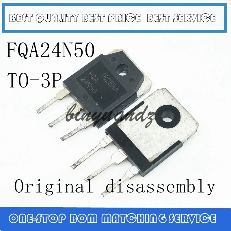 10PCS-100PCS FDA24N50F FQA24N50F FQA24N50 24N50 24N50F 24A 500V TO-3P Original disassembly