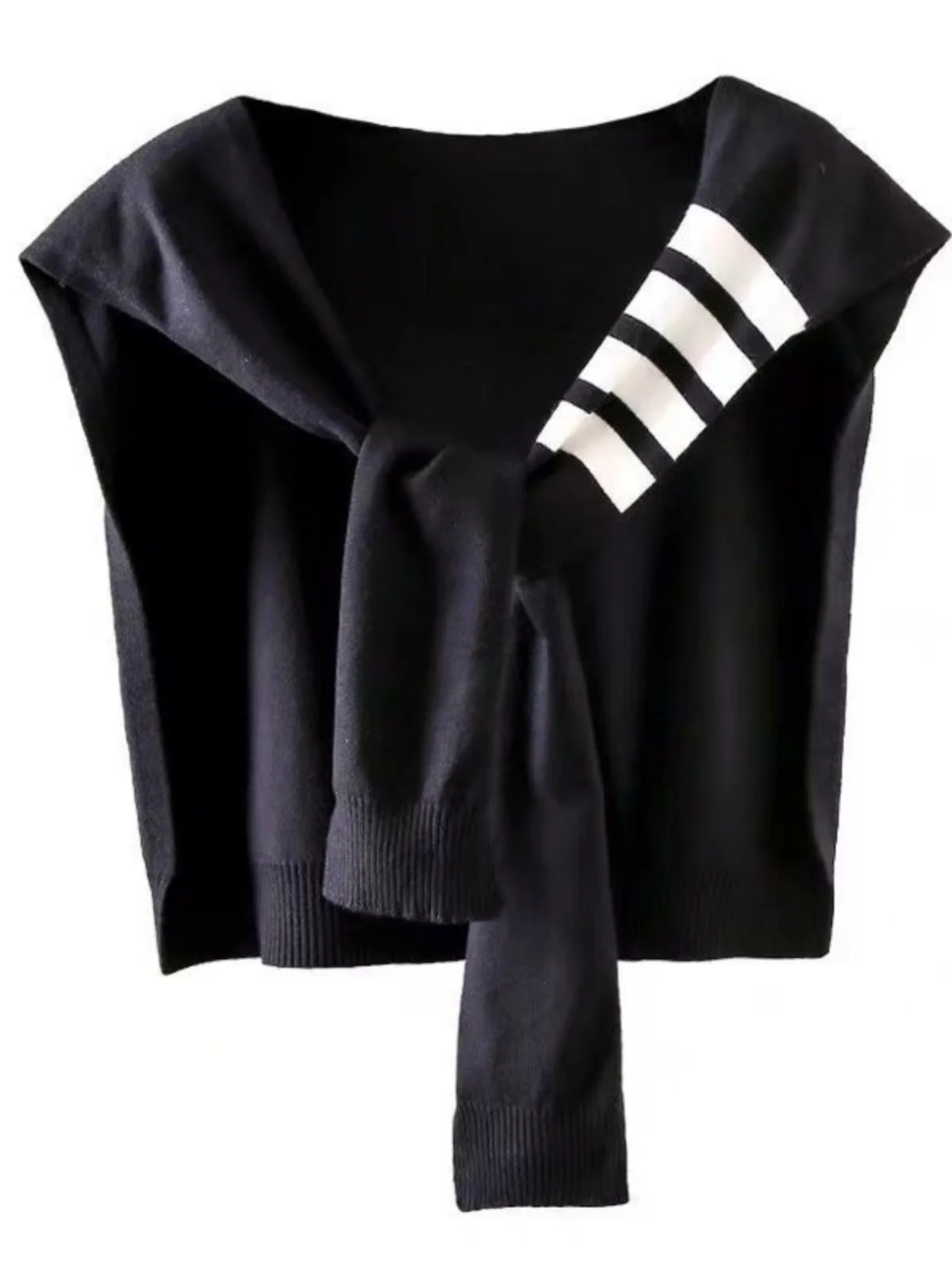 

Spring Summer Knitted Versatile oulder Wrap Ne Protector Couple Sle Men's Outerwear Friendly awl for All Ages