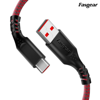 Fasgear Warp Charge 30W Cable for Oneplus 7 Pro 7T Dash Charging USB C Cable Fast Charge Nylon Braided Data Sync Type C Cable