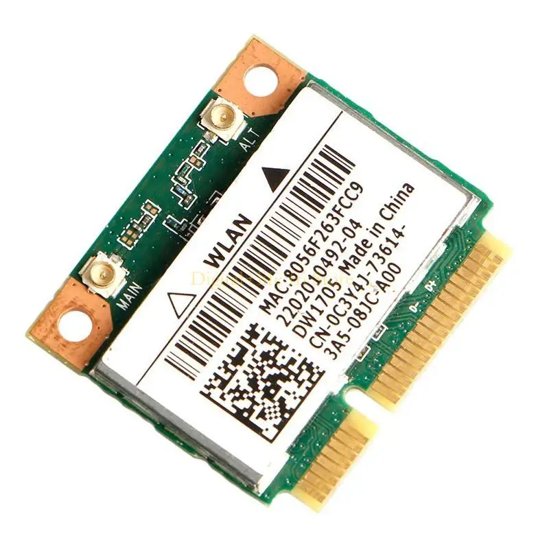 E06D Mini PCIE WIFI WLAN Adaptador CN-0C3Y4J QCWB335 WiFi Card para DW1705