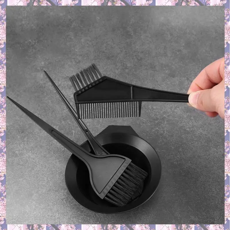 L73A 2025-10 مجموعة لون الشعر صبغ السلطانية مشط فرش مجموعة أدوات تلوين تينت #4