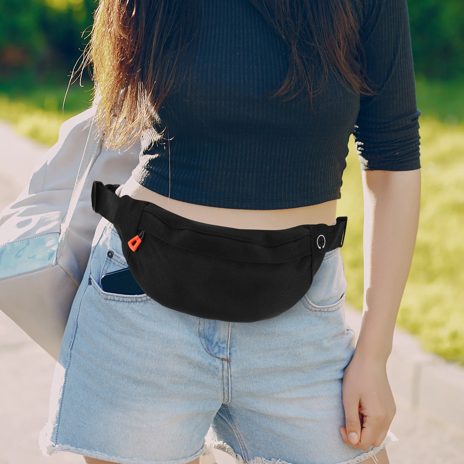 Slim Invisible Waterproof Waist Pack Multi-Storage Microphone Compatible for Running Cycling Gym Fitness Trainers Men Women