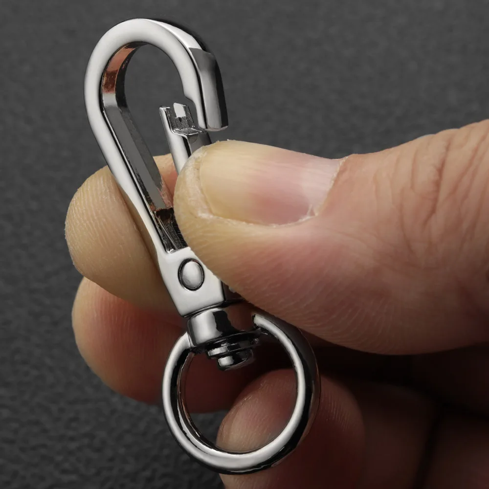 LT Easiyl 4pcs Double Opening Metal Spring Snap Hooks Clips Zinc Alloy
