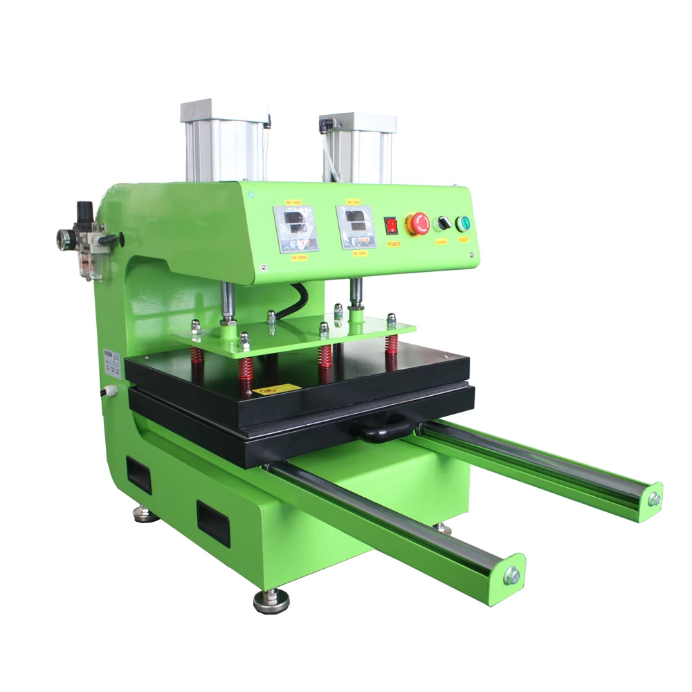 QK-B5-2 High Quality Double Station Heating Platen Pneumatic Digital 16X 20 Inch  Heat Press Machine