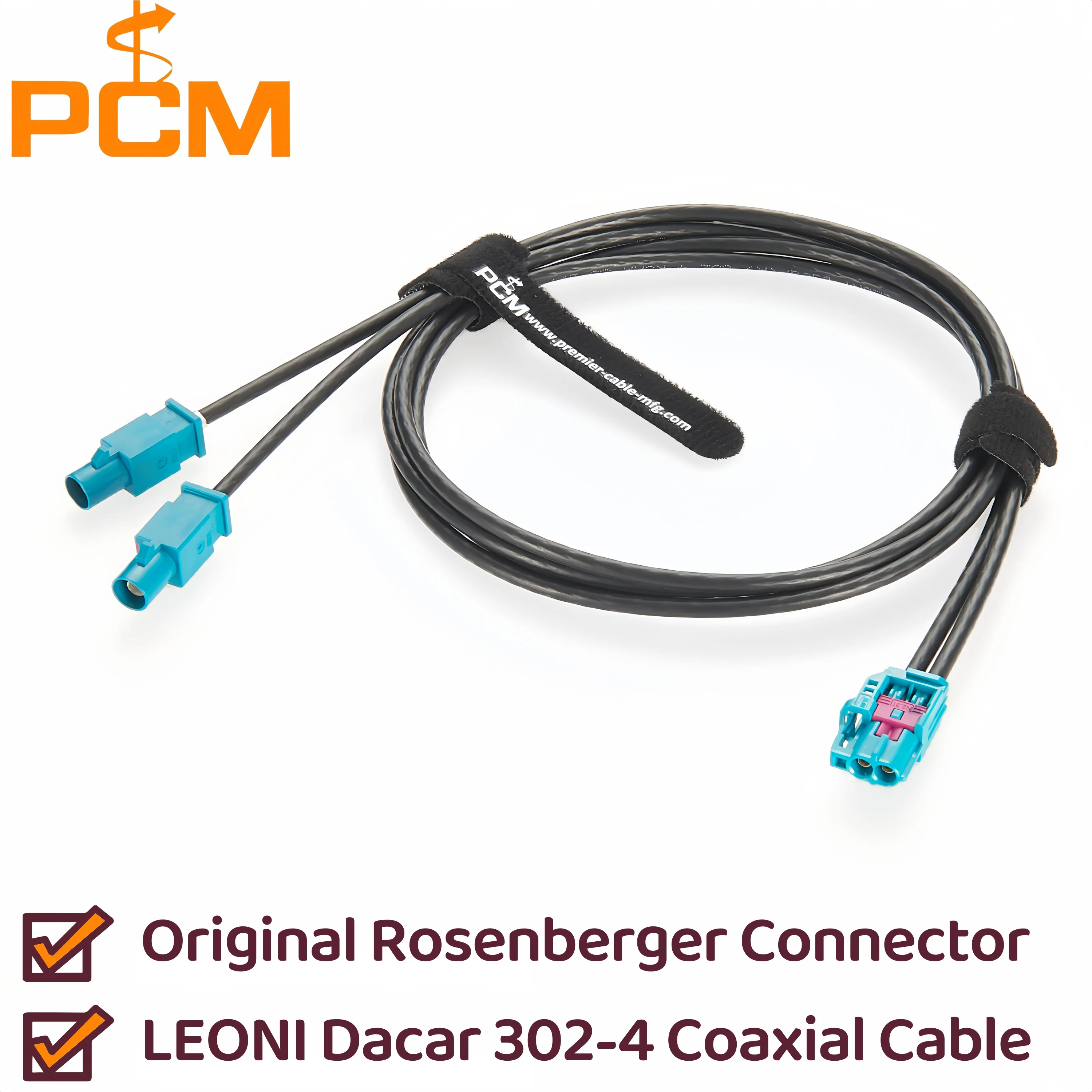 Original Rosenberger Mini FAKRA 2-In-1 AMK16C-1M4Z5-Z to FAKRA 59Z114-000-Z RF Coaxial Extension Cable Mini FAKRA to FAKRA Cable