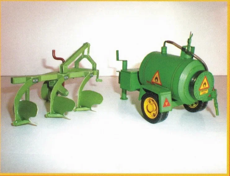 Zetor tchèque 7745-7211 Tracteur drôle bricolage 3D papier carte modèle ensembles de construction jouets dos jouets modèle militaire, 1:32