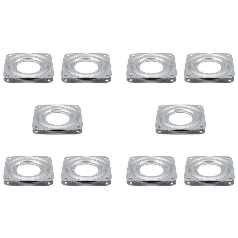 

10X Lazy Susan Ball Bearing Metal Swivel Plate - 72 X 72 X 9 Mm