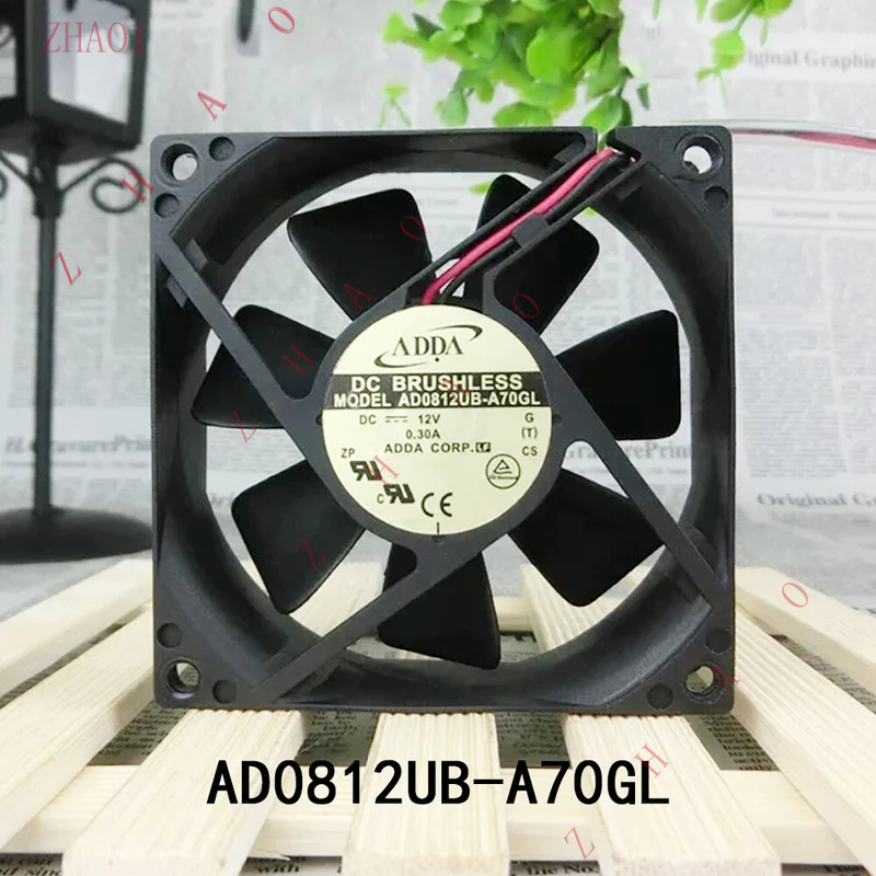 Z  for  Brand new ADDA Low-Energy Case cooling Fan AD0812UB-A70GL DC12V 0.30A 80*80*25mm