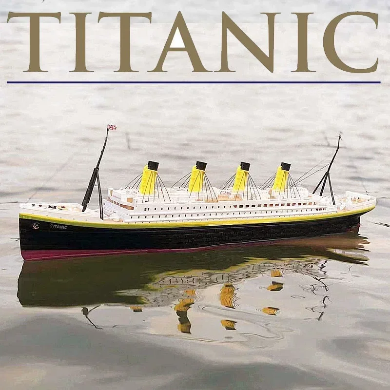 Remote Control Titanic Ship Cruise Ship Water Toy Model Diy Assembly Electric Toy Rc Cruise Ship Model Ornament Outdoor Toy Gift