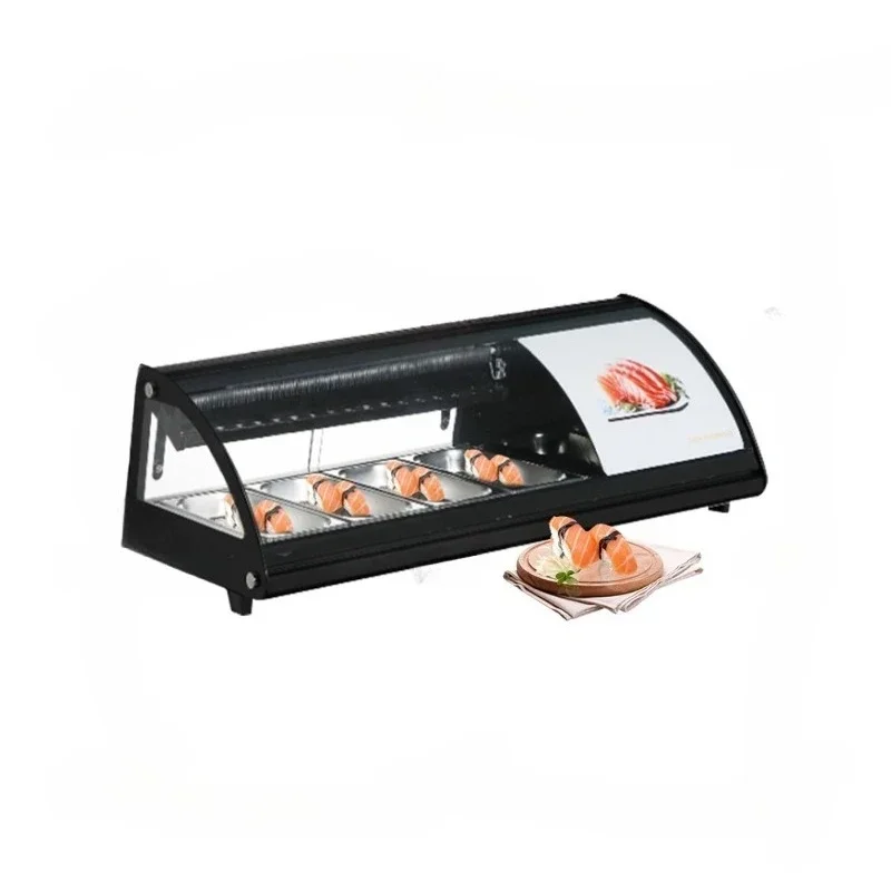 

Sushi Display Cabinet Salad Seafood Display Table Countertop