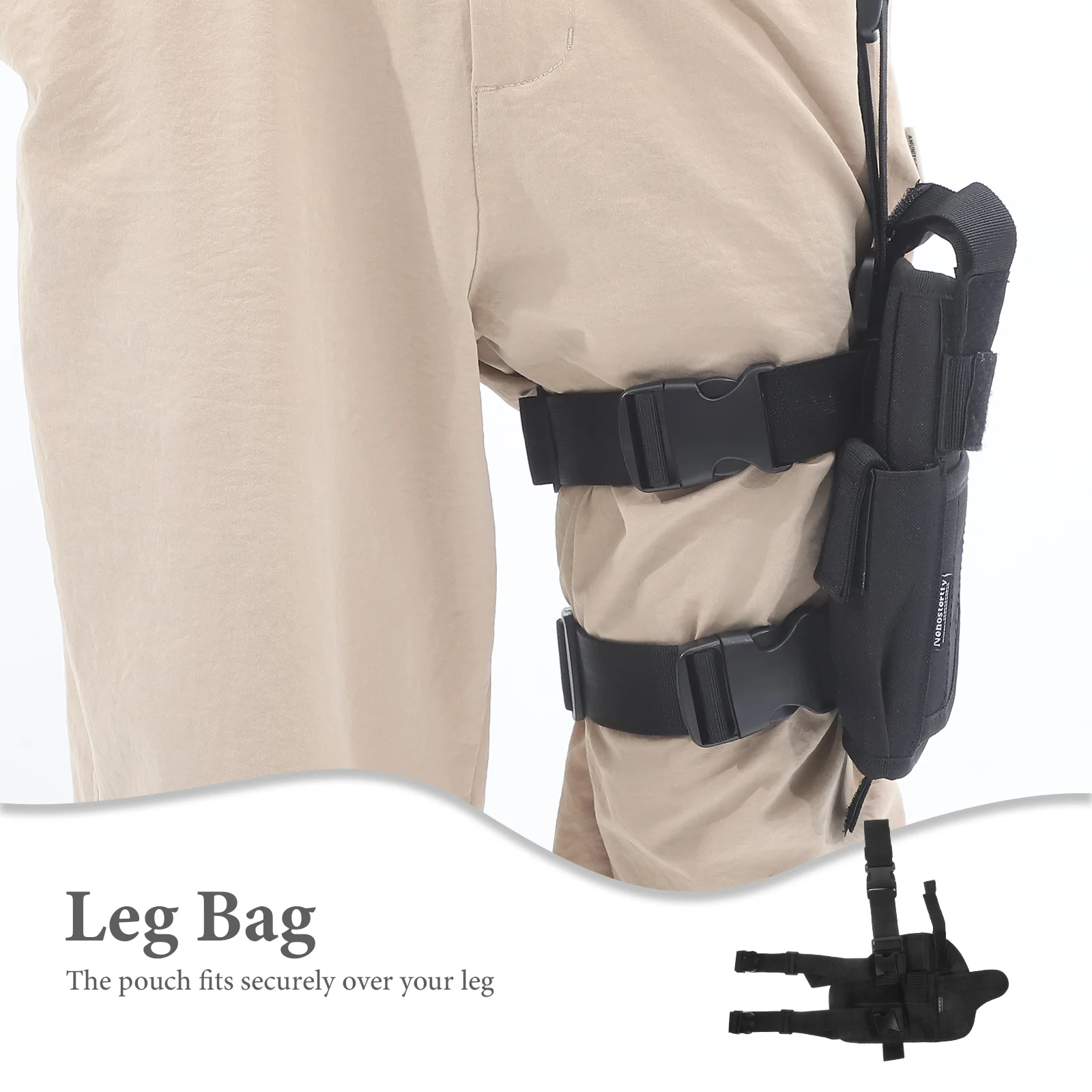 

Tactical Oxford Fabric Leg Bag Thigh Pouch For Outdoor Sports Hiking Camping Mobile Phone Storage Leg Pouch