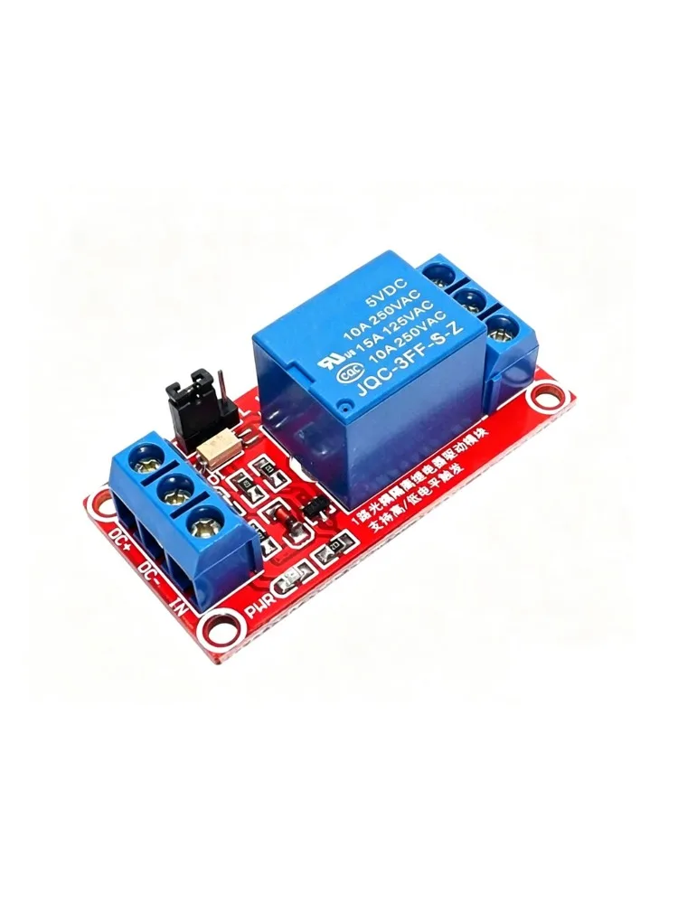Moduł przekaźnikowy 2 szt., 1 kanał, 5V 12V 24V, płytka modułu przekaźnikowego z transoptorem, obsługa wyzwalania stanem wysokim i niskim, dla Arduino. — zdjęcie produktu 2