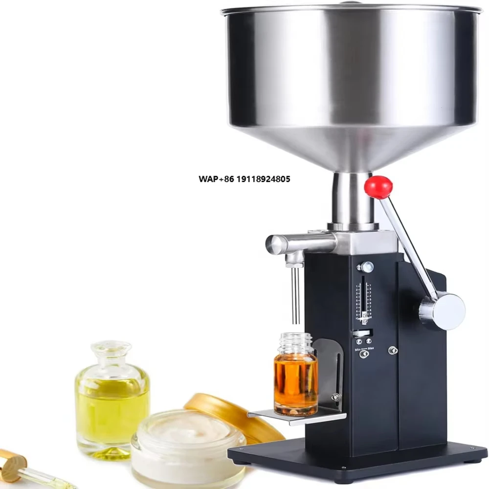With Scale and Trays Stainless Steel Manual Liquid Filling Machine Filler Shampoo Cream Honey  Paste Detergent Liquid Machine