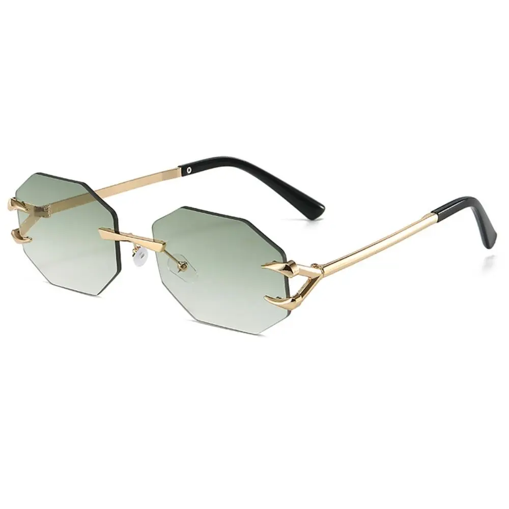 

Photos Accessories Clear Rimless Rectangle Sunglasses UV400 Travel Outdoor Sunglasses Shades Eyewear Driving Glasses