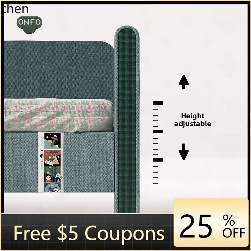 

splicing single bed with guardrail soft bag solid wood multi-function widened side bed