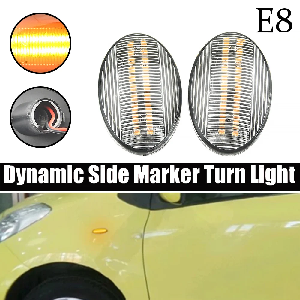 1713013 2pcs For Opel Astra F (T92) LED Corsa B (S93) Corsa C (X01) Repeater Indicator Light Dynamic Side Marker Light