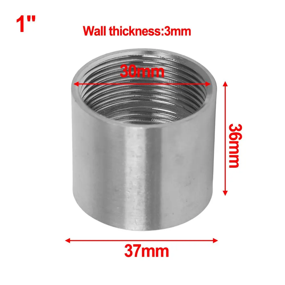 Stainless Steel Coupling Fitting for Easy Assembly in Water Supply Gas and HVAC Applications 1/8 1/4 3/8 1/2 3/4 1 Inch