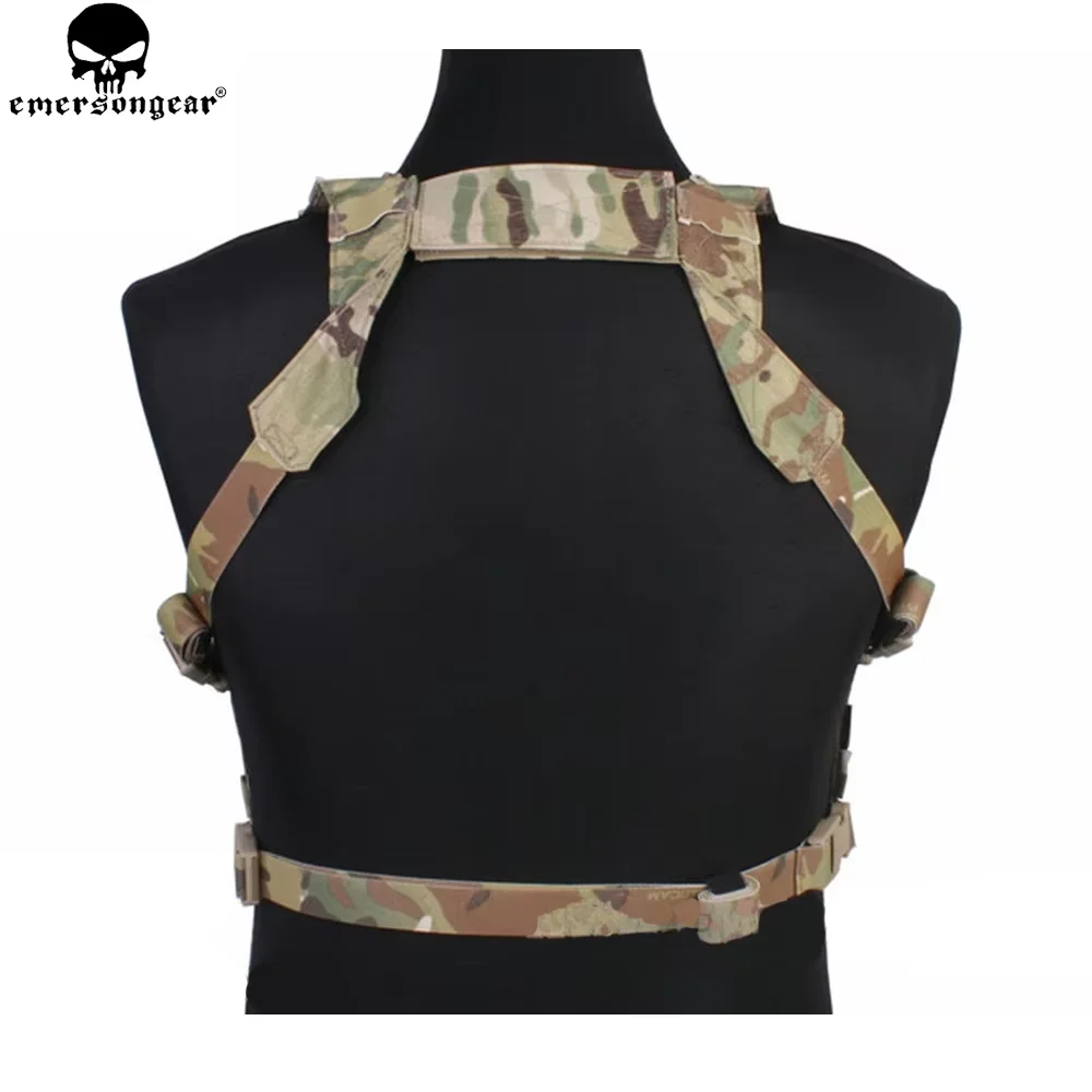 Emersongear Easy Chest Rig Vest Tactical Combat Recon Vest with Magazine Pouch Airsoft Hunting Paintball Vest Multi-camo EM7450