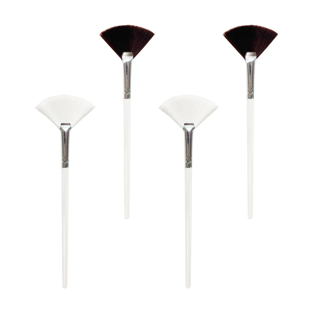 

4pcs Facial Applicator Reusable Nylon Beauty Tool Skincare For Face Mask Application Salon Mask Face Beauty Brush Skin Care