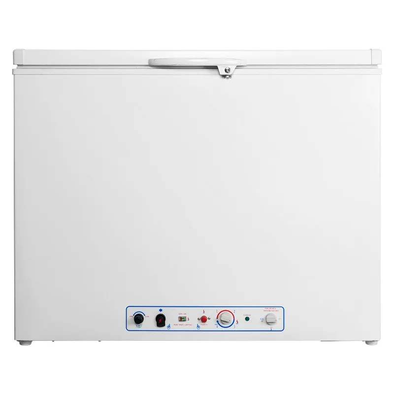 Airo Low Prices Single Door Top Open Noiseless Energy Saving Propane LPG Gas Powered Deep Cooling Chest Freezer for Food Storage