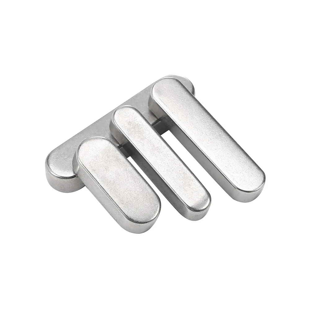 1-10pcs 304 Stainless Steel A2 Parallel Key Round Ended Drive Shaft Flat Keyway Pin M6 M8 M10 Length 8/10/12/14-120mm