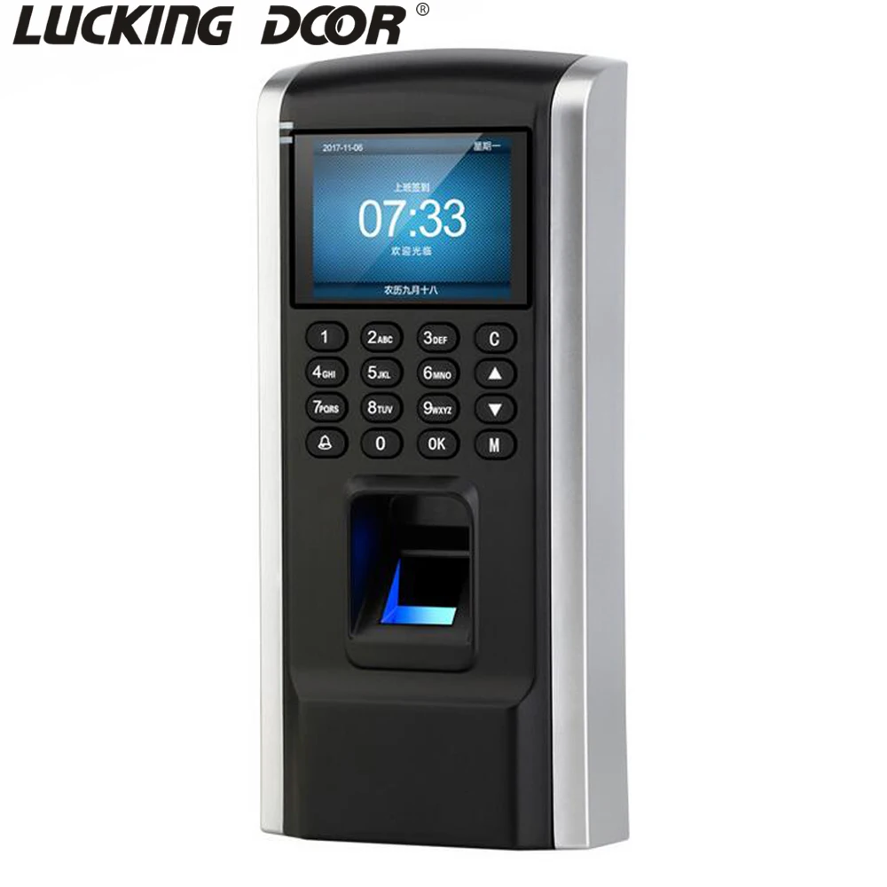 

Fingerprint Keypad Access Control Time Attendance (125KHZ RFID optional) Biometric Support TCP / IP USB Access control system