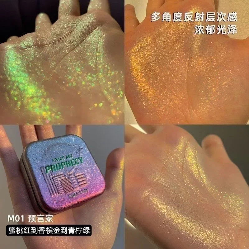 Kaleidos Chameleon Highlighter Poeder Diamond Facial Brightening met fijne glans Hoogtepunten Glitter Langdurige oogschaduw