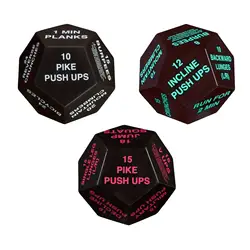 Workout Game Dice Bodyweight Sports Dice Yoga 12 Sided Dice Exercise Decision Dice Fitness Challenge Dice for Teens Beginners