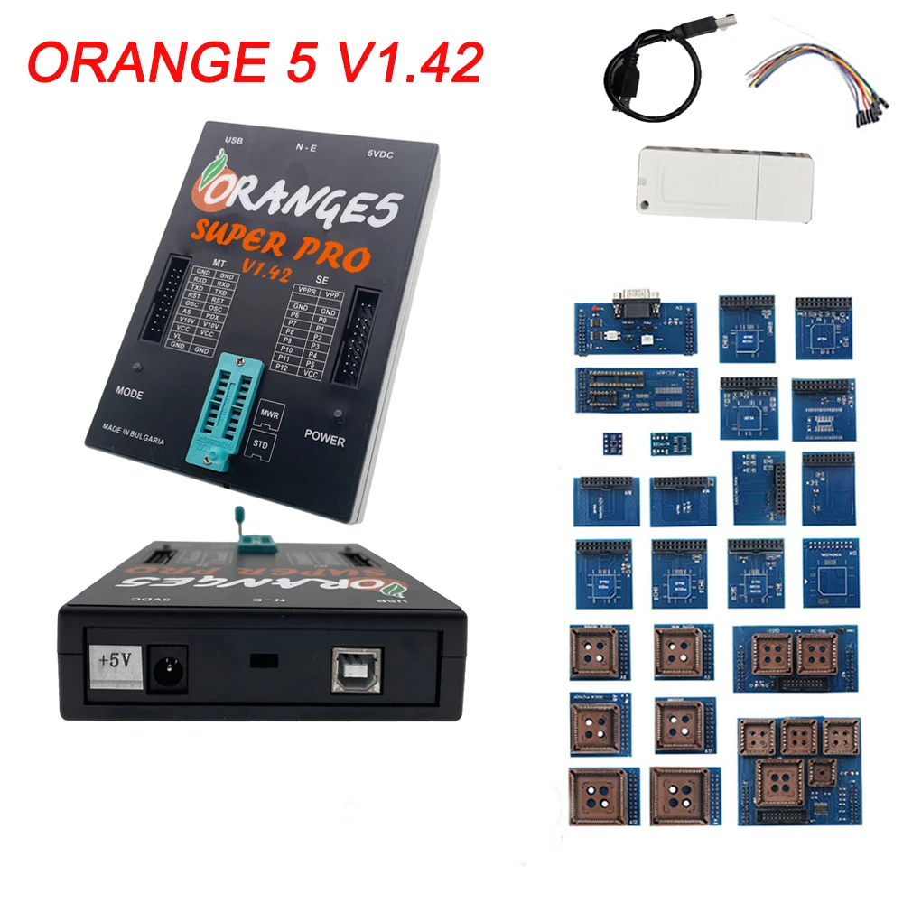 ECU Programmer Orange5 V1. 42 Activate Full Authorization Updated More Ecu List Program Car ECU Tool Orange5 V1.38  For Renault