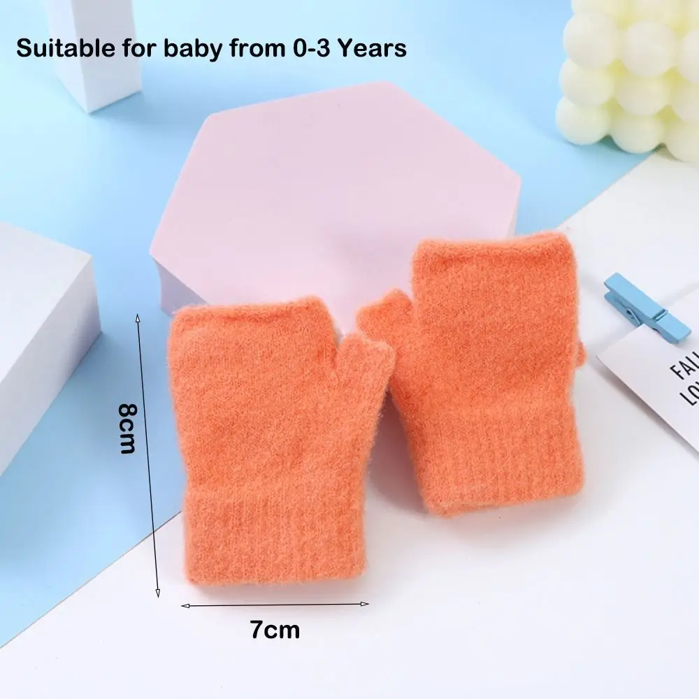 الكرتون الطفل القفازات الشتاء الدافئة الاطفال طفلة قفازات محبوك الأطفال القفاز قفازات الشتاء الاطفال 0-3 سنوات #6