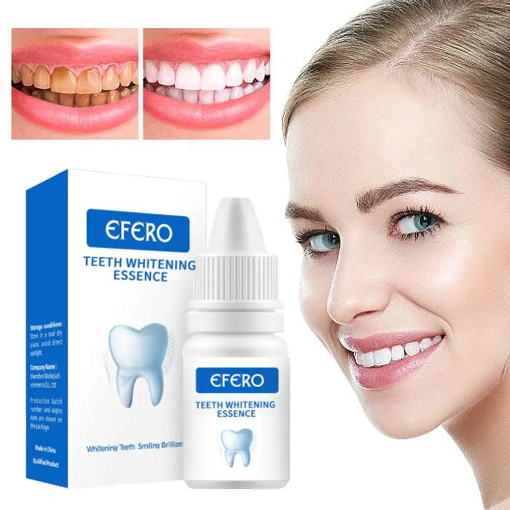 Suero blanqueador Dental de 10ml, Gel de higiene bucal, manchas, esencia para el cuidado Dental, limpieza de pasta de dientes, elimina la placa efectiva T Q7Q3