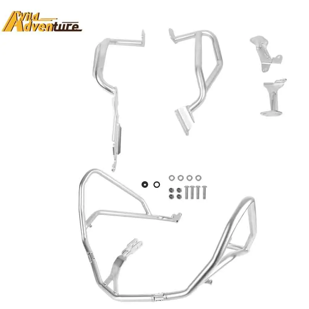 

For Honda CRF1100L Africa Twin 2020-2022 Motorcycle Upper Lower Bumpers Engine Tank Protection Cover Crash Bar Chassis Protector