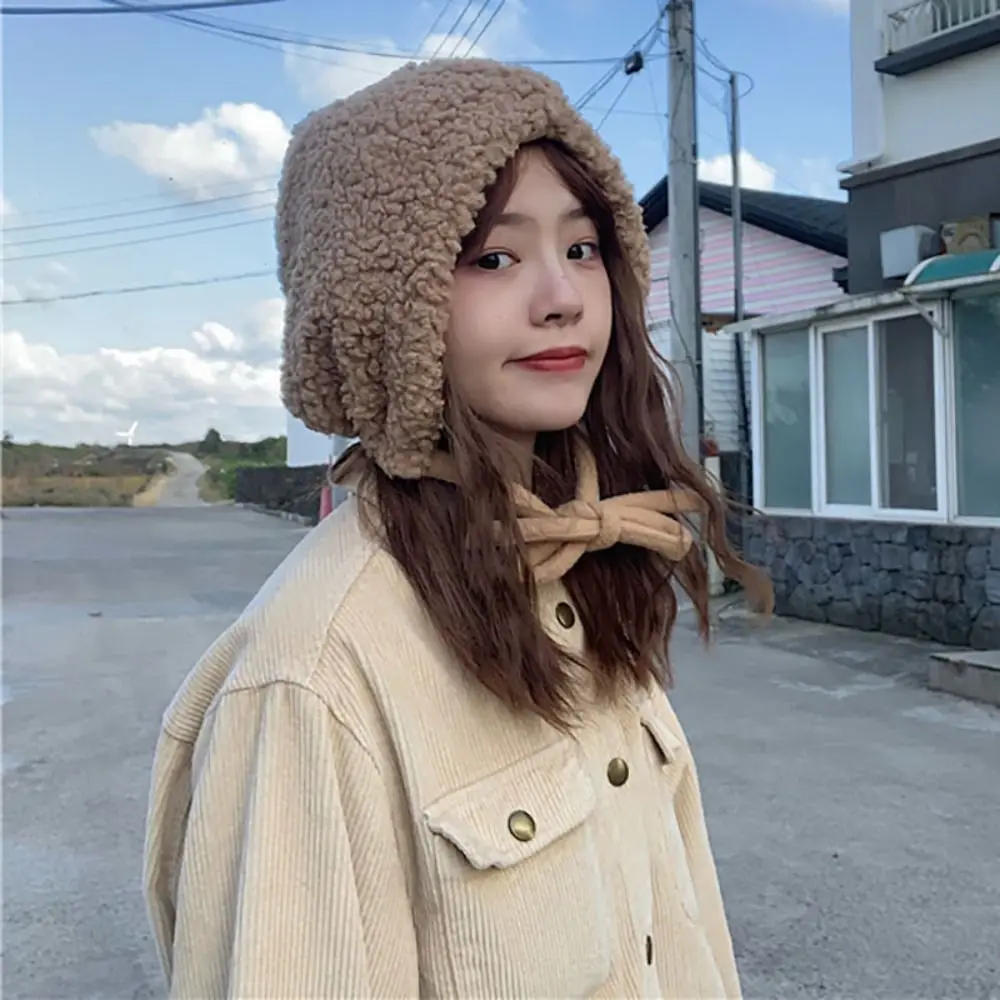 الشتاء الكورية نمط بالاكلافا Skullies قبعات لينة امبسوول Coldproof مقنعين قبعات رشاقته الدافئة محبوك قبعات حريمي الفتيات