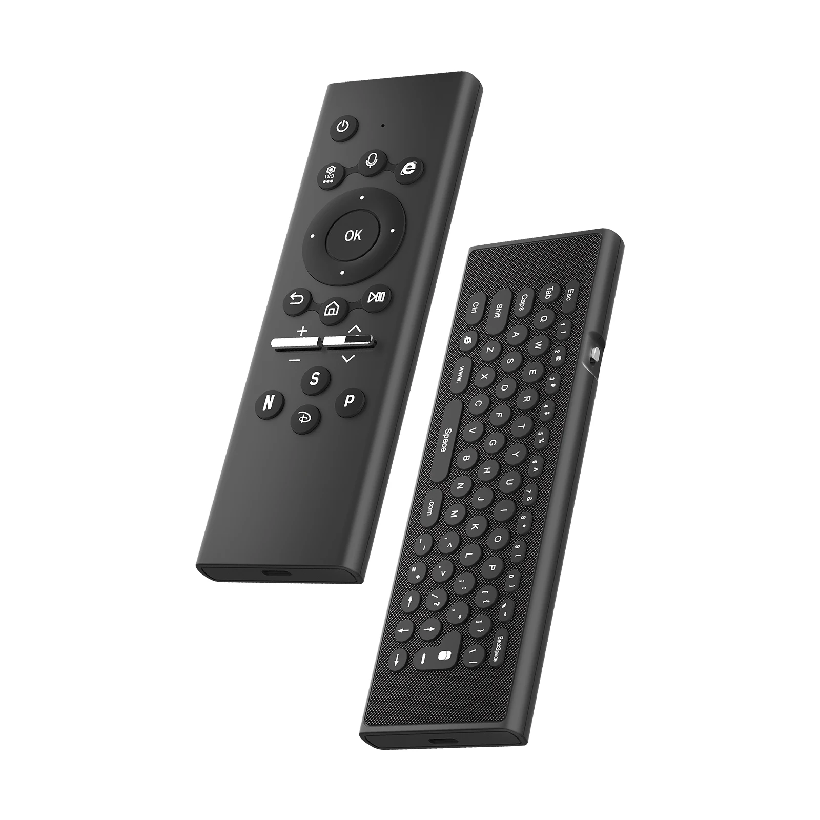For Samsung Smart TV Portable Remote Control with Backlit Keyboard Intelligent Voice Remote Control BT5.0 Wireless Voice RC