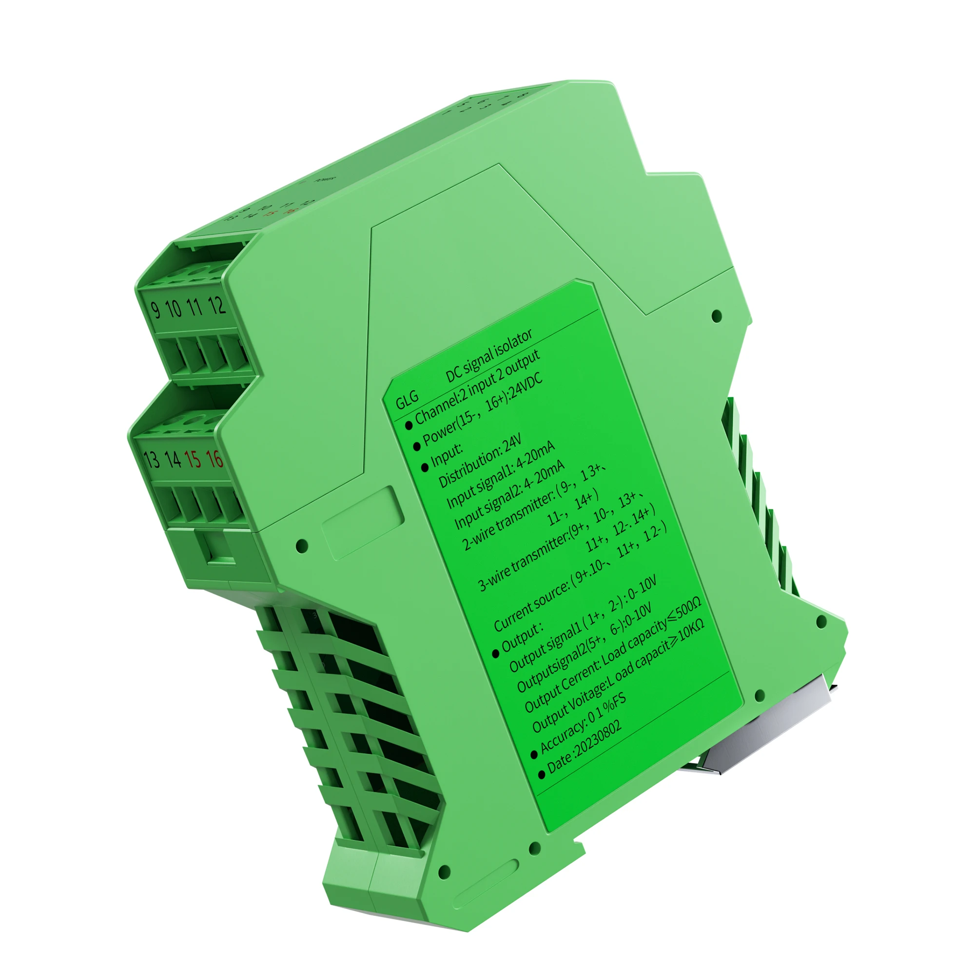 4-20mA to 0-10V Signal Isolator 1 In 1 Out 1 In 2 Out 1 In 3 Out 1 In 4 Out Analog Signal Isolator 0-10V 0-5V Signal Transmitter