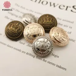 British Style Crown Golden Metal Button Women Coat Windbreaker Sewing Accessories Sewing Buttons DIY Clothing Decoration Buttons