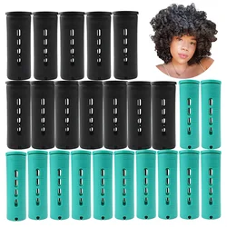 Large Perm Rods Set 20 pcs Green Black Jumbo Natural Hair Cold Wave Long Short Hair Roller Hair Curlers Hairstyle Hairdressing