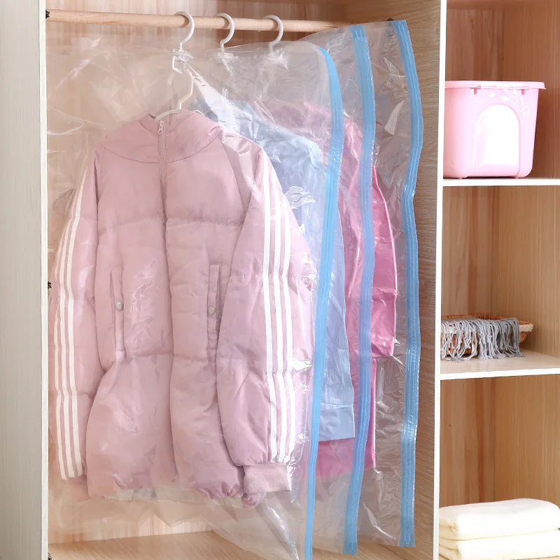 New Convenient Vacuum Bag Storage Organizer Transparent Clothes Organizer Seal Compressed Travel Saving Space Bags Package