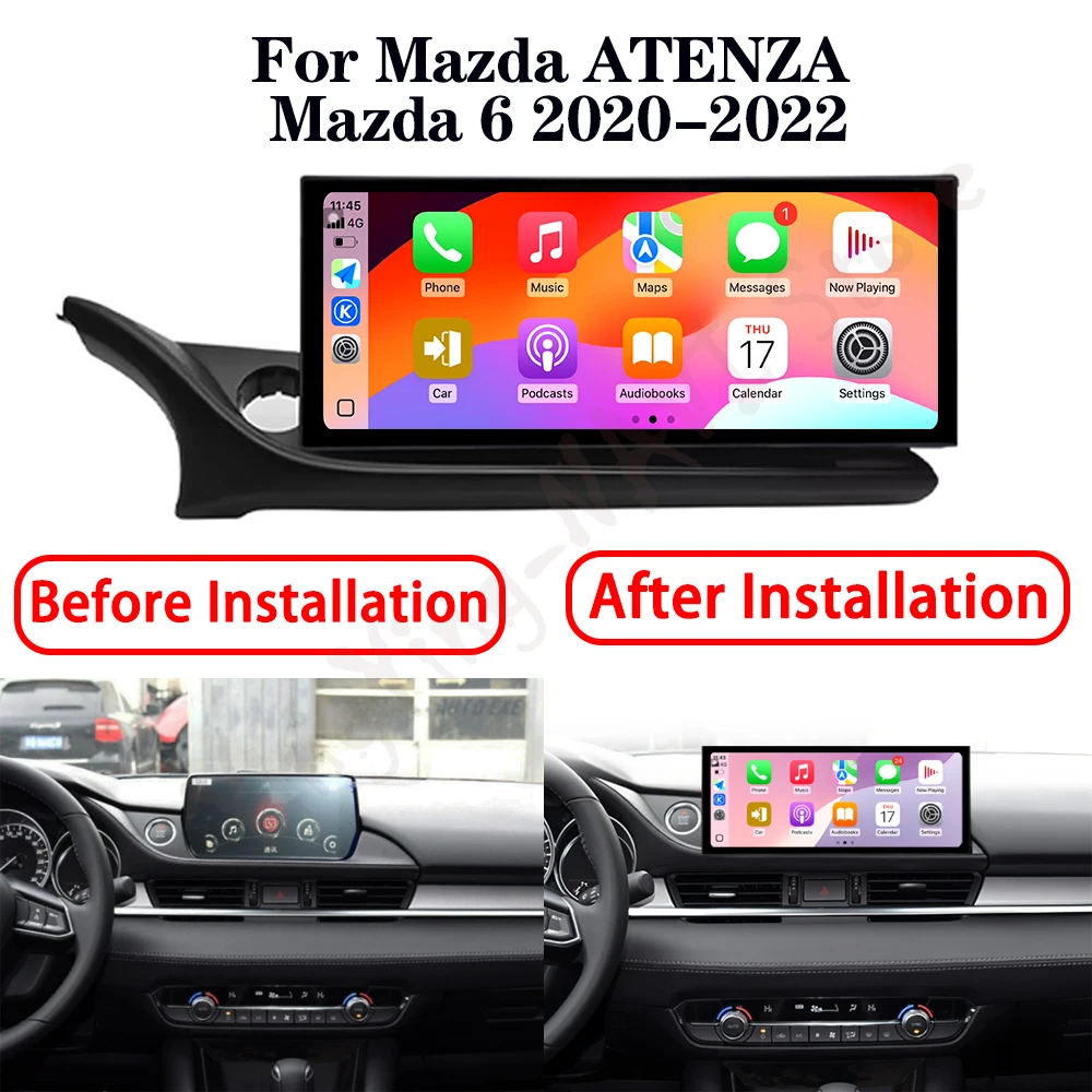 أندرويد 15 راديو تلقائي لمازدا ATENZA مازدا 6 2020-2022 مشغل وسائط متعددة وحدة رأس Carplay اللاسلكية 12.3" #6