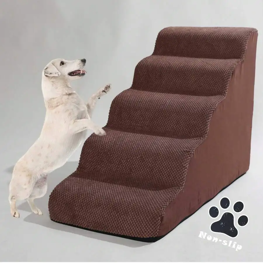 

2/3/4/5 Steps Pet Stairs, Ramp For Bed, Sofa, Anti-Slip And Wear-Resistant, Removable And Washable, Care For Injured, Elderly Dogs And Cats With Joint Pain, Hot Selling Item